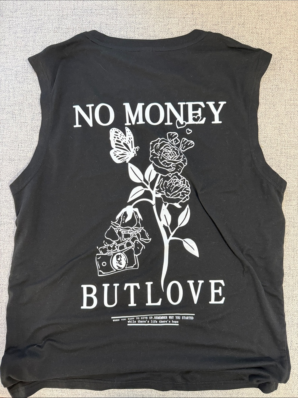 Graphic Black Muscle Tee